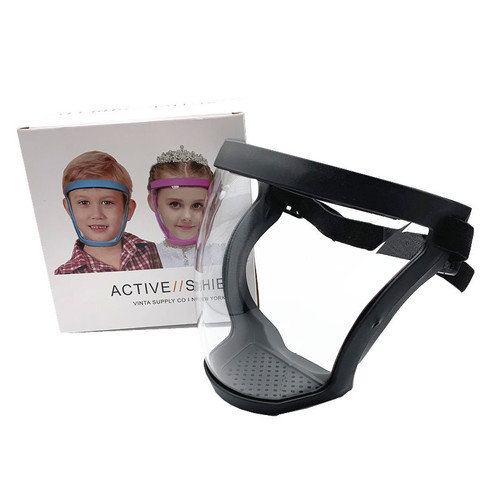 Children's face mask for protection, anti-fog, anti-UV, high-definition children's face mask with full edge protection goggles, protective face mask