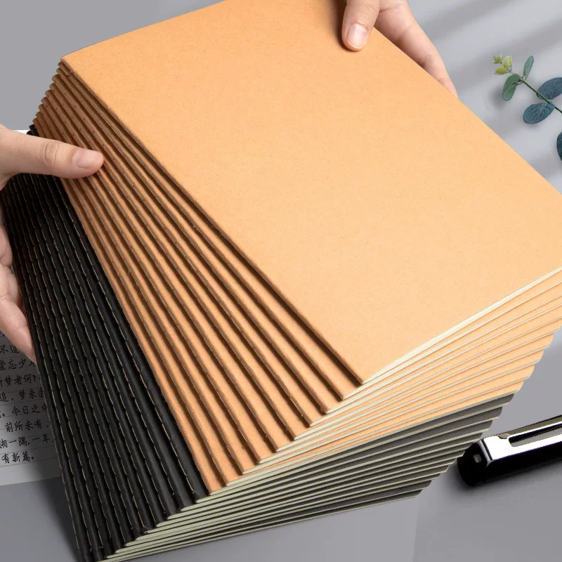 Notebook copybook, student exercise book A5/A4/B5, 36 sheets, leather or black card cover