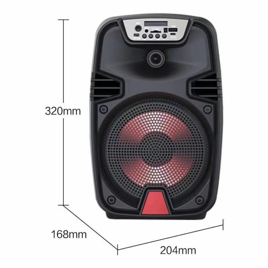 Altavoz bluetooth inalámbrico tarjeta de inserción de subwoofer al aire libre de karaoke de baile cuadrado de alto volumen fábrica de audio al por mayor