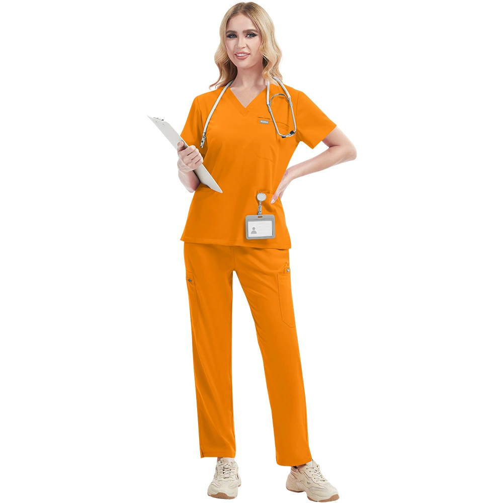 Быстрая сушка эластичной униформы- overall, с коротким рукавом, спецодежда