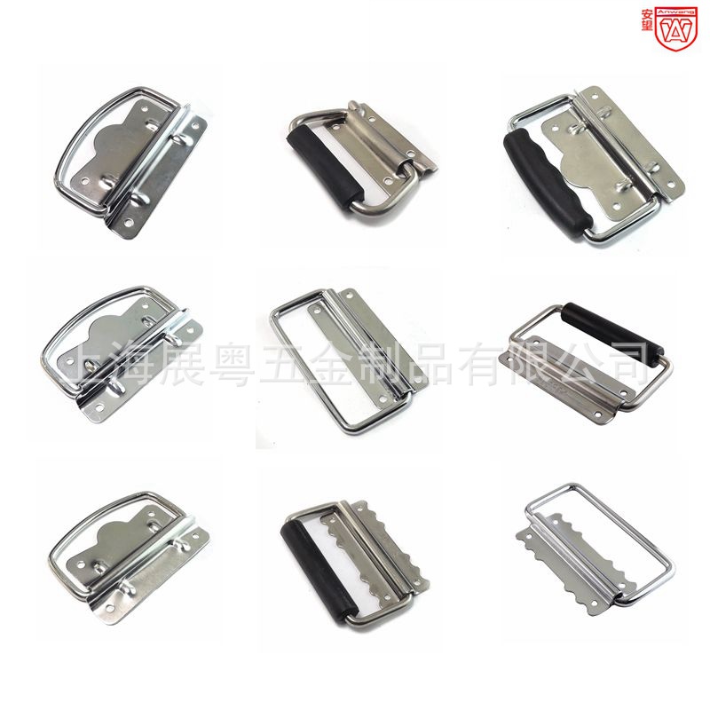 AW acero inoxidable pulgar mano de mano plegable caja de hierro manija abierta mano móvil anillo de suspensión pequeño mango