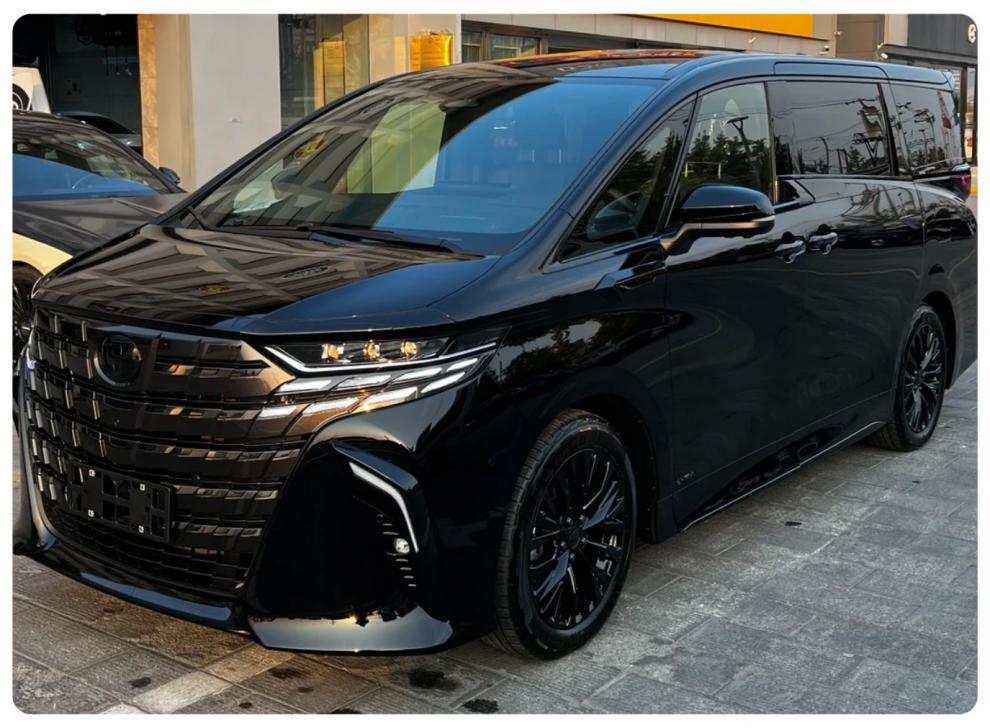 Suitable for 24-25 Toyota Alfa Blackened Headlight Film Black Warrior Transparent Center Column Transparent Bright Black Film-Tpu