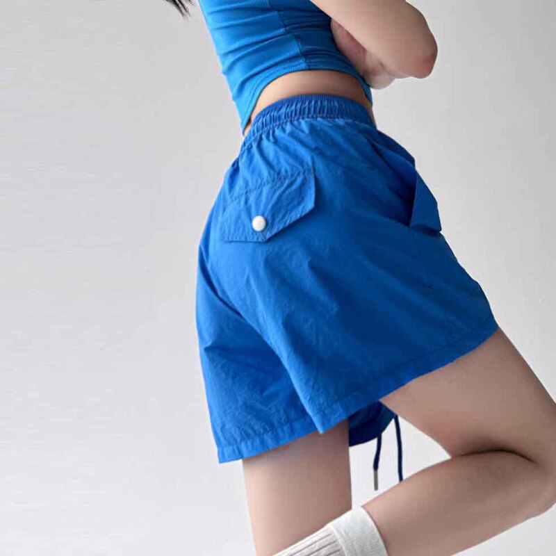 2025 Summer Super Hot Quick-Dry New Loose Wide-Leg Sports Shorts for Tall Women Versatile A-Line Shorts