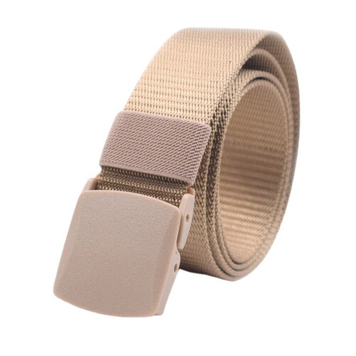 Manufacturer's supply 3.8CM casual outdoor student training belt hypoallergenic plastic buckle anti-nylon material