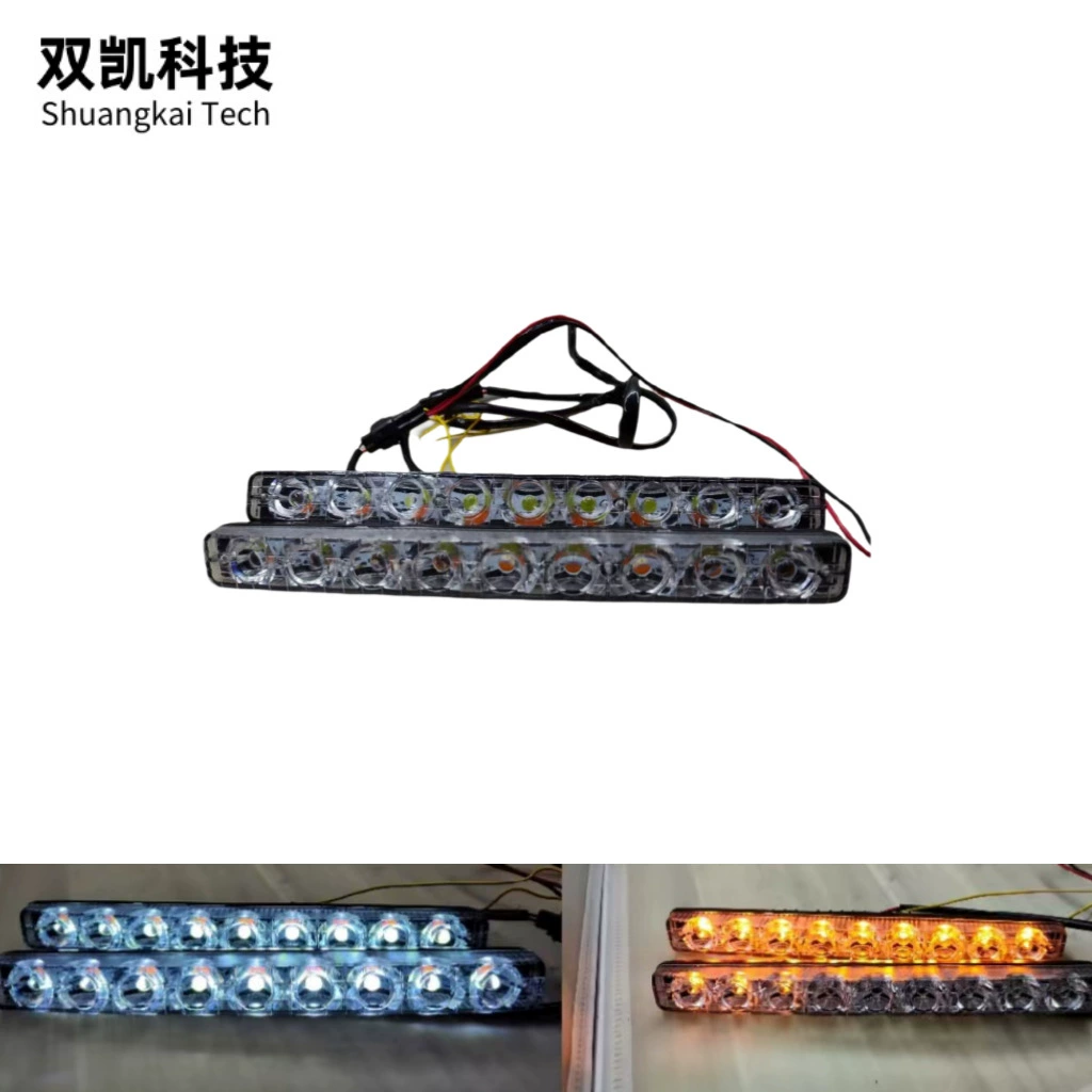 Машинное рулевое управление большой гарпун 9 огней 9 огней рулевого управления автомобиля дневные ходовые огни 9LED