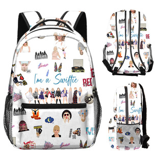 Cross Border Taylor Swift Taylor Swift Full Print Backpack Schoolbag Children Backpack