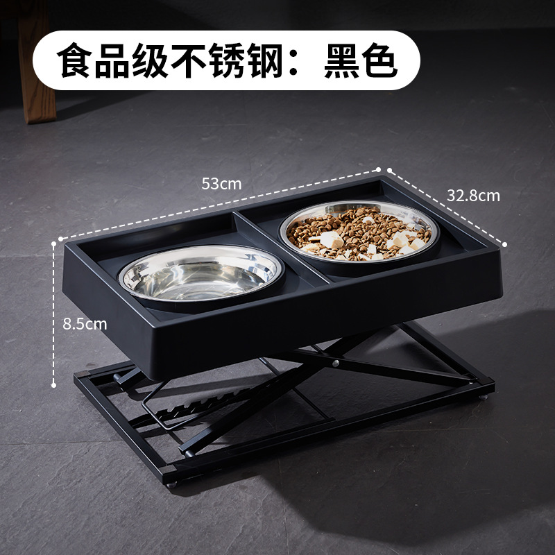 Ventas directas de fábrica Amazon transfronterizo perro cuenca de acero inoxidable elevado tazón gato y perro tazón alimentador mascotas suministros al por mayor