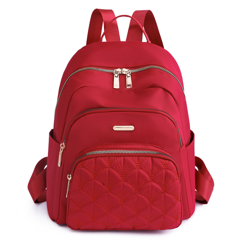 Spot al por mayor 2023 nueva mochila de nailon para mujer coreana, mochila de viaje al aire libre de gran capacidad de moda