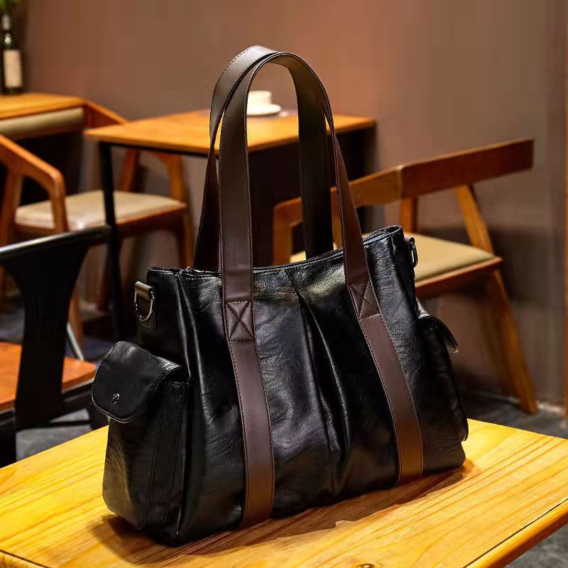 Cross-border women's bag New double zipper cross-body bag European and American fashion women handbag one-shoulder tote bag