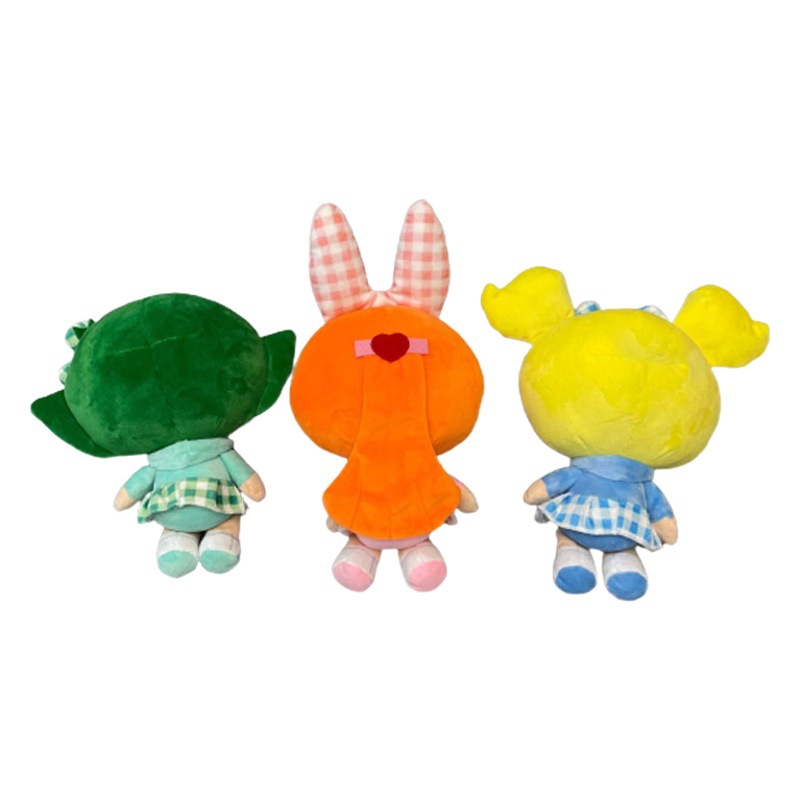 Dibujos Animados lindo apsara mujer policía serie creativa nueva camisa a cuadros apsara pretty girl muñeca de la felpa regalo los niños