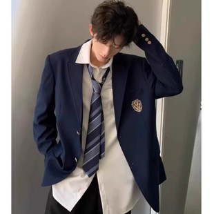 Japanese dk boys uniform full set of spring and autumn suit coat ruffian handsome academic style suit jk suit sweethearts outfit class clothes
