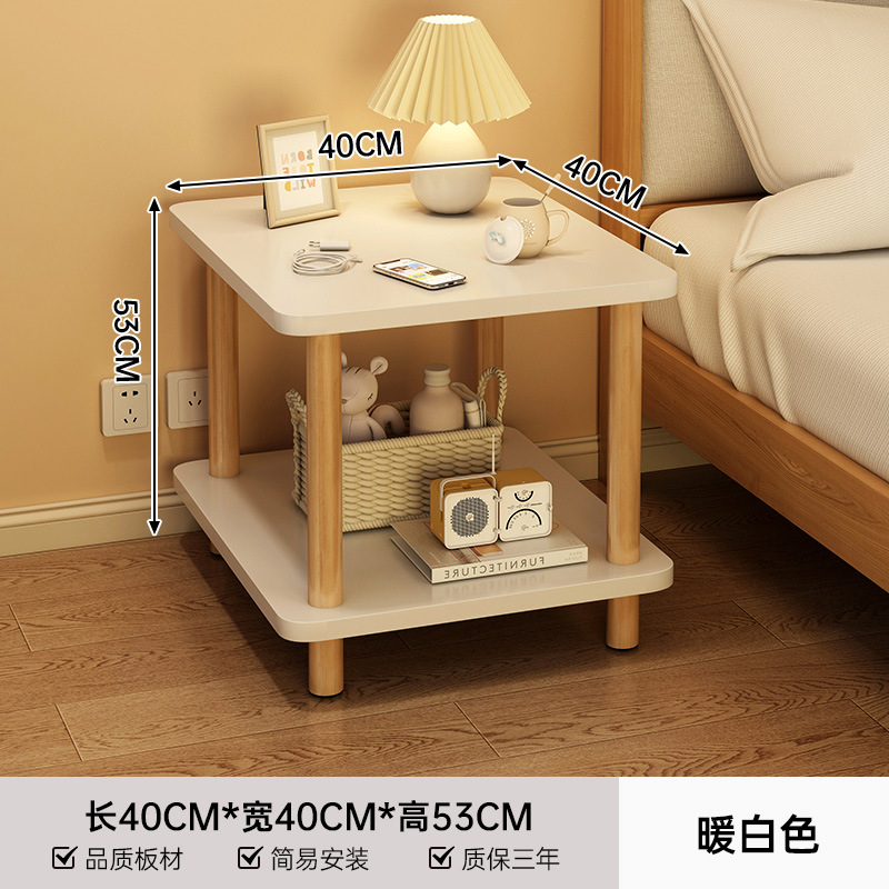Mesa de cabezal de cama simple y moderna, cabezal de cama de lado pequeño, varios dormitorios de alquiler doméstico, pequeño estante de cabezal de cama de lado estrecho.