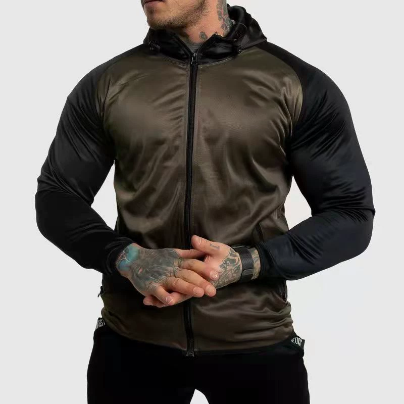 (Cross-border trading), sports sports suit for gym, fitted hoody, jacket, European style, for running