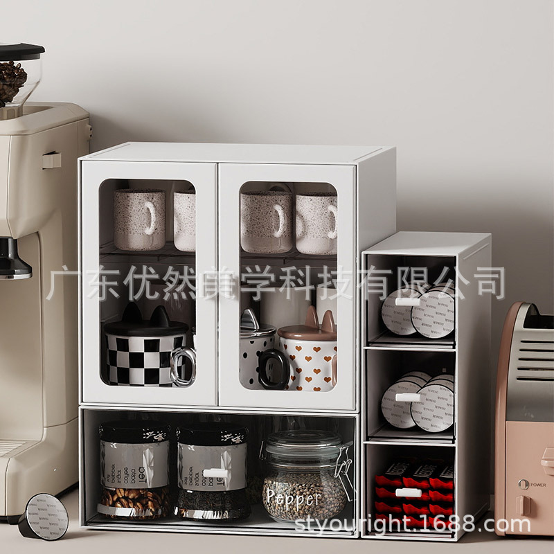 Dust-Proof Cup Holder Storage Rack Cup Water Cup Tea Cup Rack Tea Set Coffee Mug Cup Artifact Storage Box