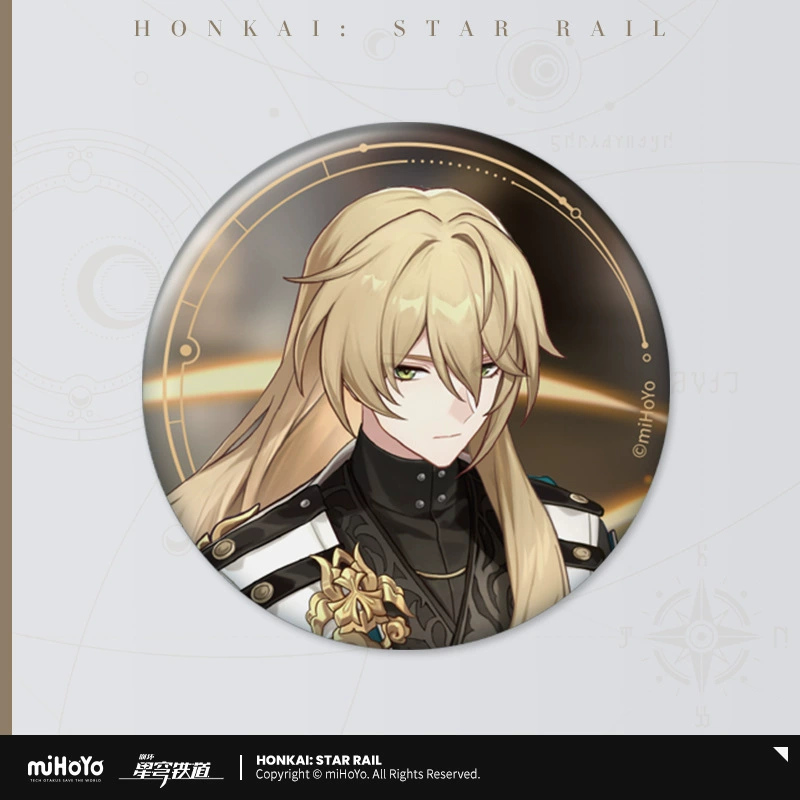 Коллекционный значок (Honkai: Star Rail) — персонаж, цветной картон на подложке, одиночный