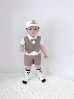 Облачный костюм для мальчика, детский костюм, с коротким рукавом, (跨境 торговля)