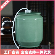 景德镇陶瓷水缸//斤装家用纯净水桶泡茶储酒油罐热抽水壶