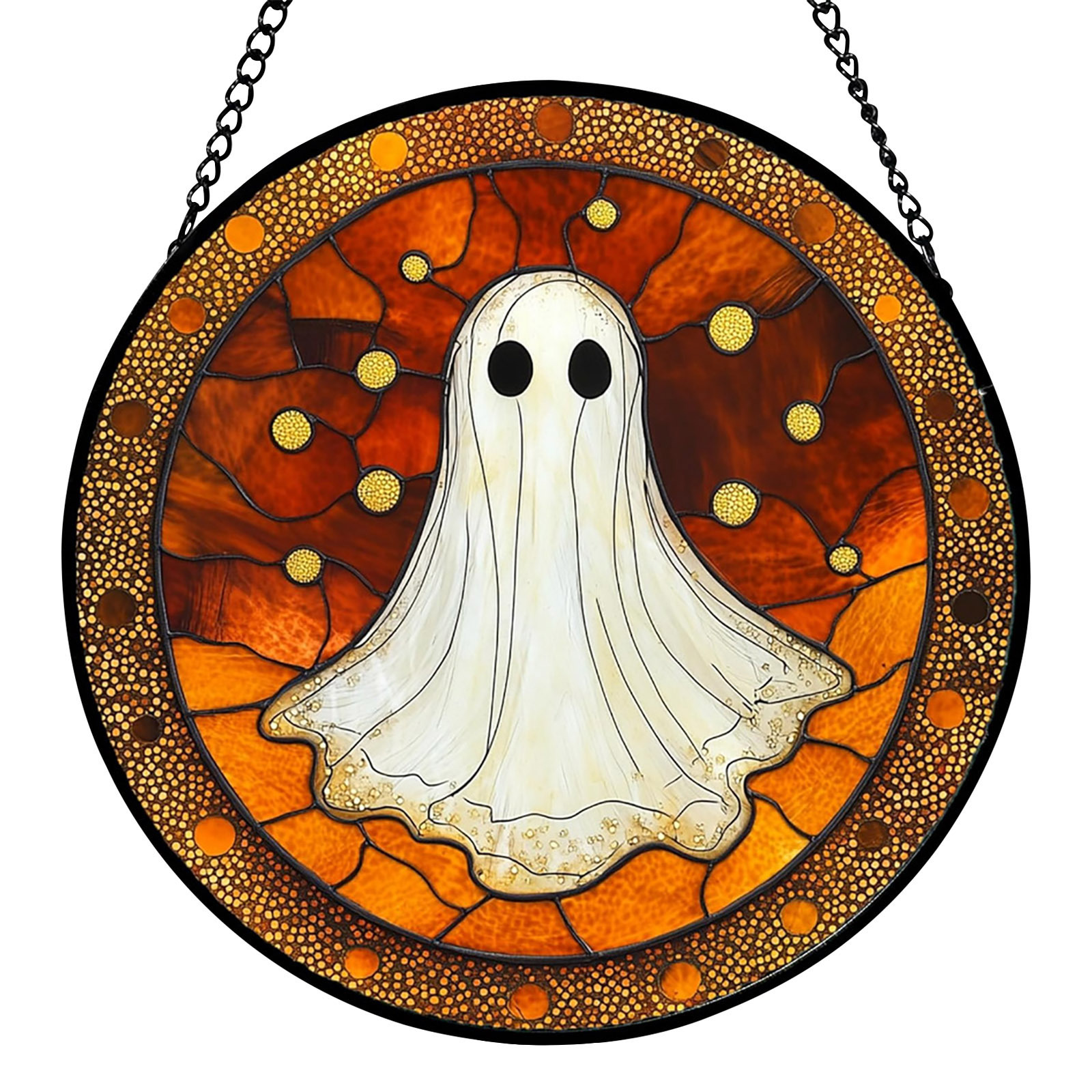 1 pieza Ghost Dreamcatcher Red Acrylic Logo - Red