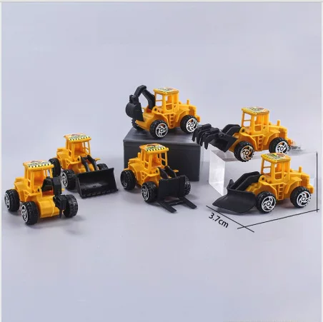 Cake decoration baking engineering vehicle toy simulation engineering vehicle bulldozer 6 mixed ornaments play house toys