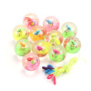 Flashing bouncy ball, crystal with rope, toy for kindergarten, Birthday gift