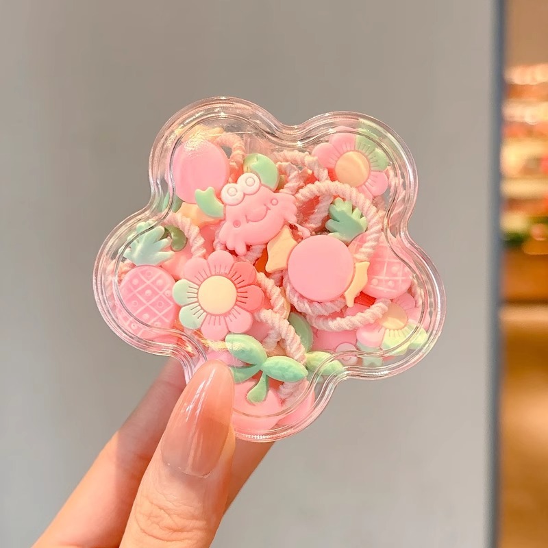 Cuerda para el cabello pequeña de color, cuerda para la cabeza, linda cuerda para el cabello de cola de caballo para niños, niña bebé, alta elasticidad, sin dañar el cabello, tocado de banda de goma