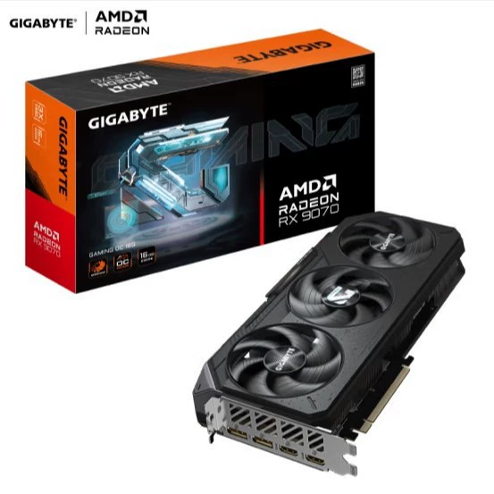 Подходит для Gigabyte RX 9070 GAMING OC 16G Magic Eagle, настольная видеокарта для AI-рендеринга, дизайна и киберспортных игр