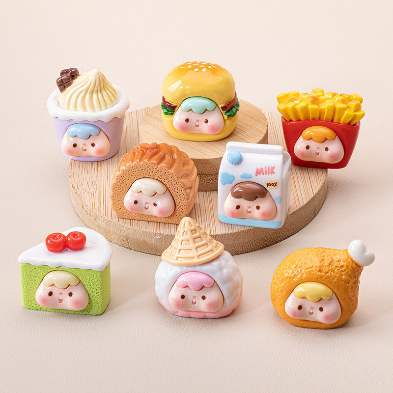 漫画食品おもちゃ Zai Zai diy ジュエリー樹脂アクセサリー携帯電話チェーン小さなペンダントドールハウスミニチュアデスクトップ装飾品|undefined