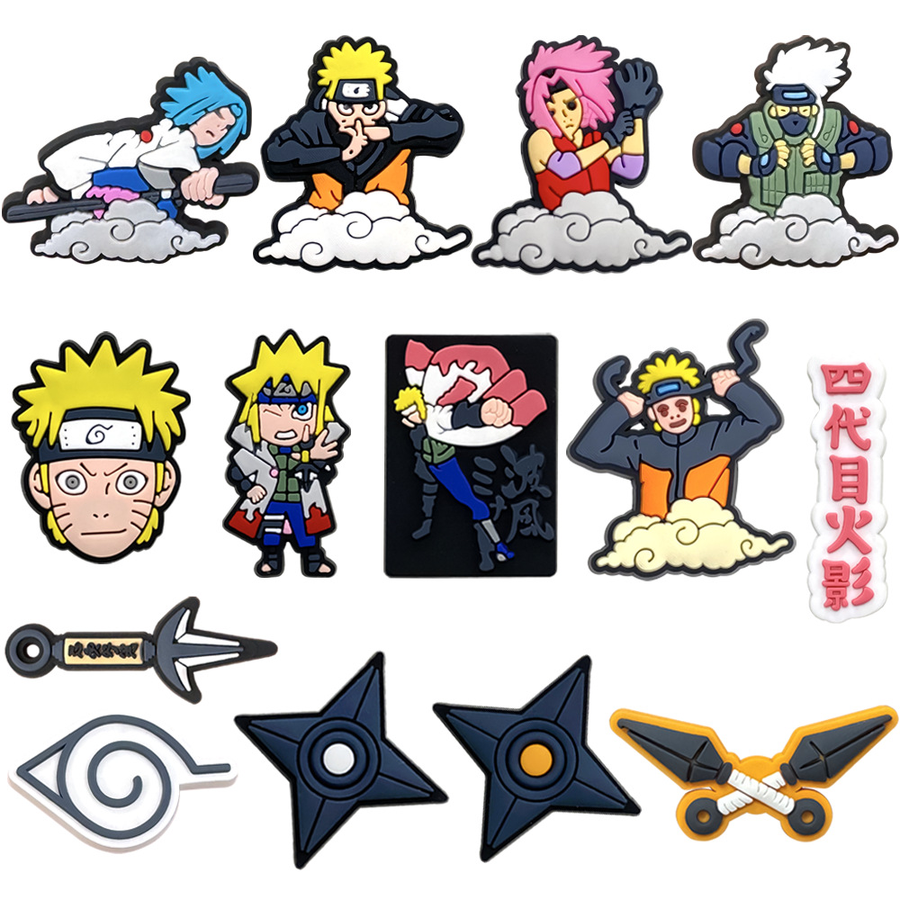 Jequete de combinación de zapatos Hello Kitty botones de flores accesorios de zapatos jibitz 65 pegamento blando PVC Zhibixing