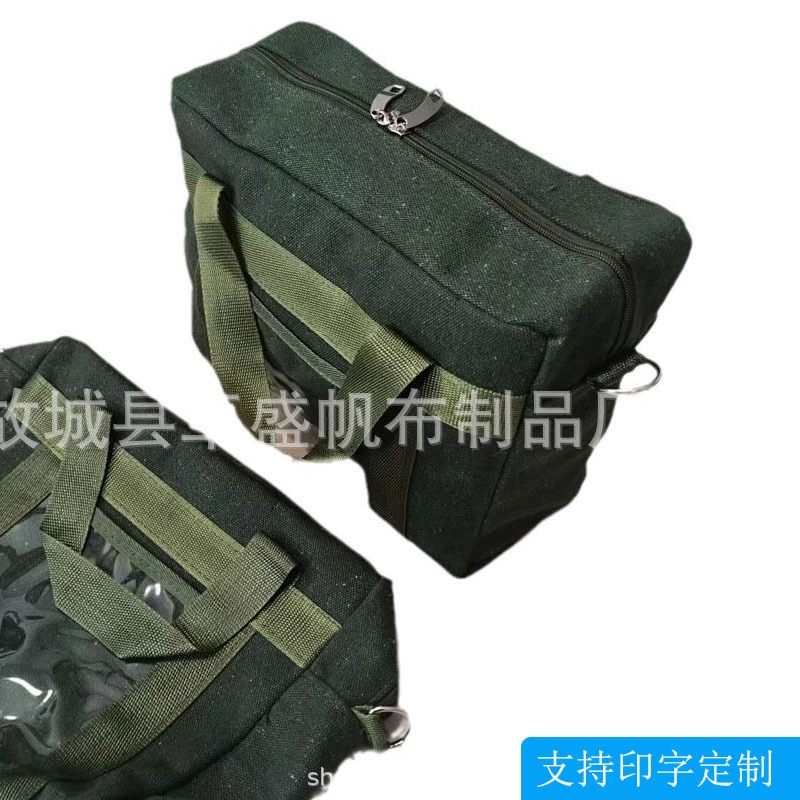 Толстая холщовая сумка Противоугонная молния Холщовая сумка Износостойкая толстая сумка для снятия блокировки тестовой бумаги конфиденциальная сумка