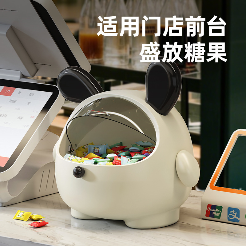 入户玄关收纳盒门口钥匙摆件置物架翻盖透明桌面台面杂物储物收纳|undefined
