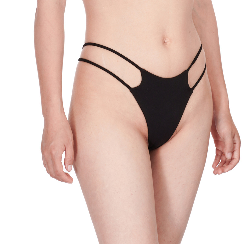 Double-layer thin thong comfortable seamless women's underwear sexy bikini T-pants Double-layer thin thong comfortable seamless women's underwear sexy bikini T-pants