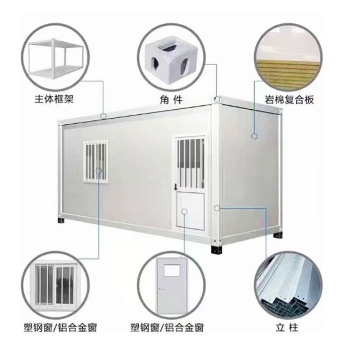 Модульный стальной дом Fast LCL Simple House для временного проживания и офиса