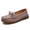 Loafers with bow, footwear English style, soft sole, British style