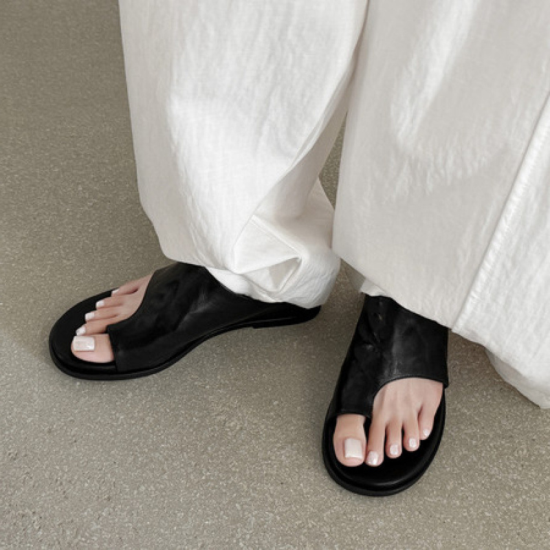 2026 Summer New Style Sandals and High-Heeled Slippers for Women, Niche Luxury, 2026 Summer New Style Handmade Retro Women's Shoes
