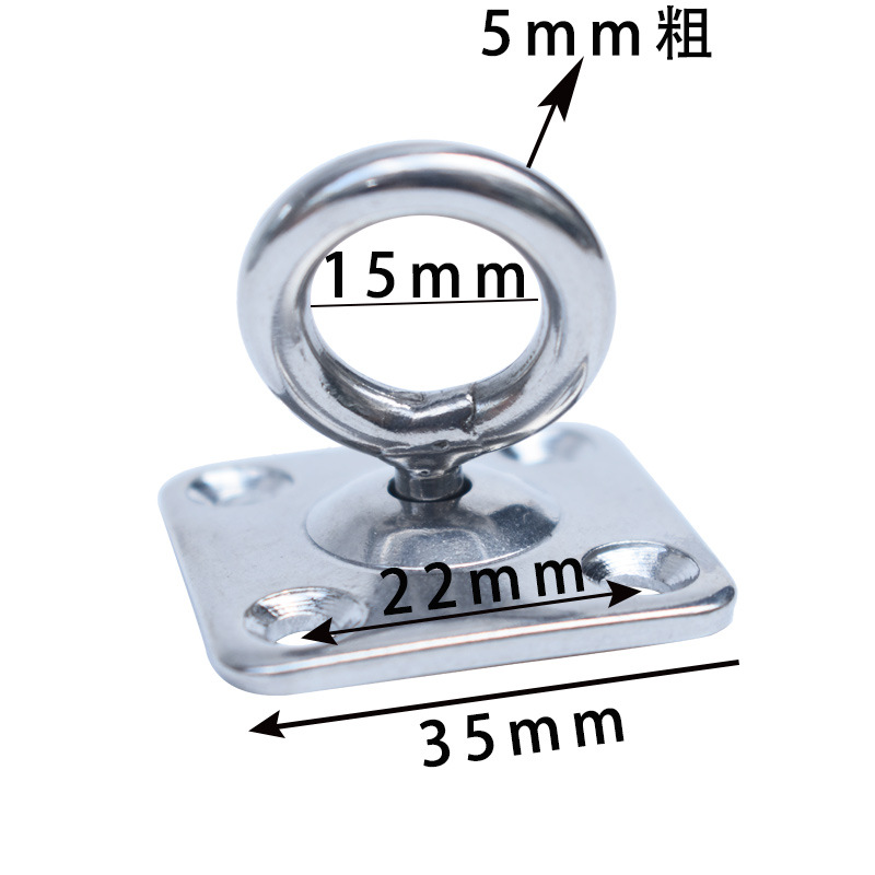 不锈钢304吊沙袋吊包可360度旋转圆环挂钩吊灯配件吊电风扇