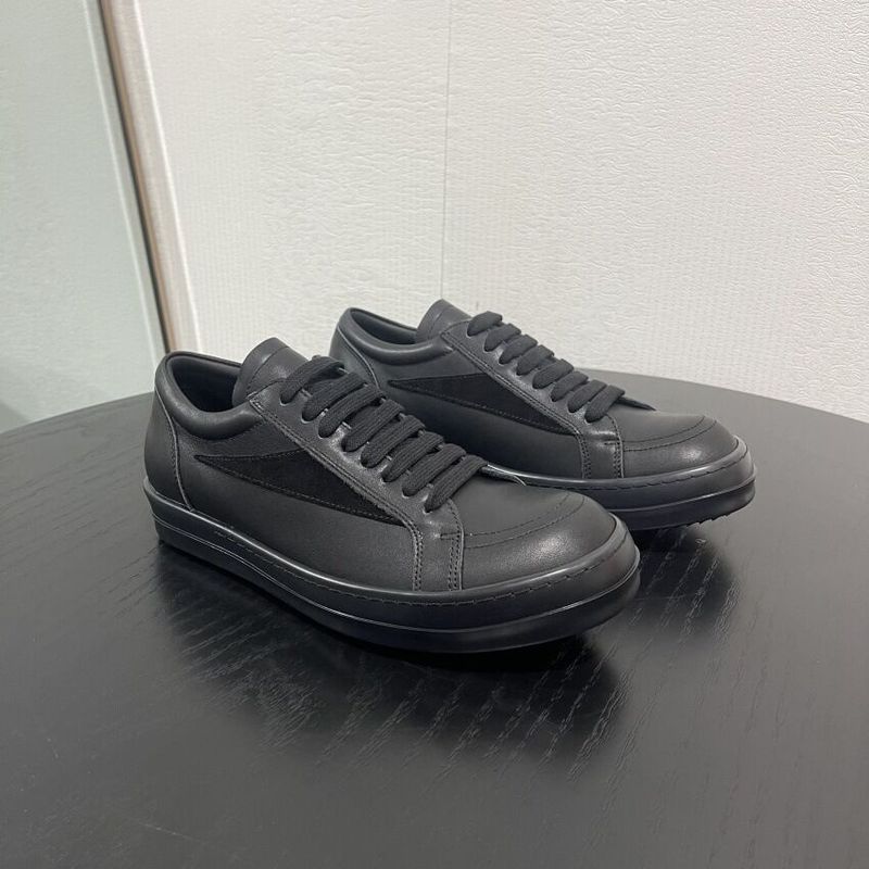 广州情侣款男女真皮ro系带倒三角鞋低帮厚底运动休闲鞋时尚板鞋男|undefined