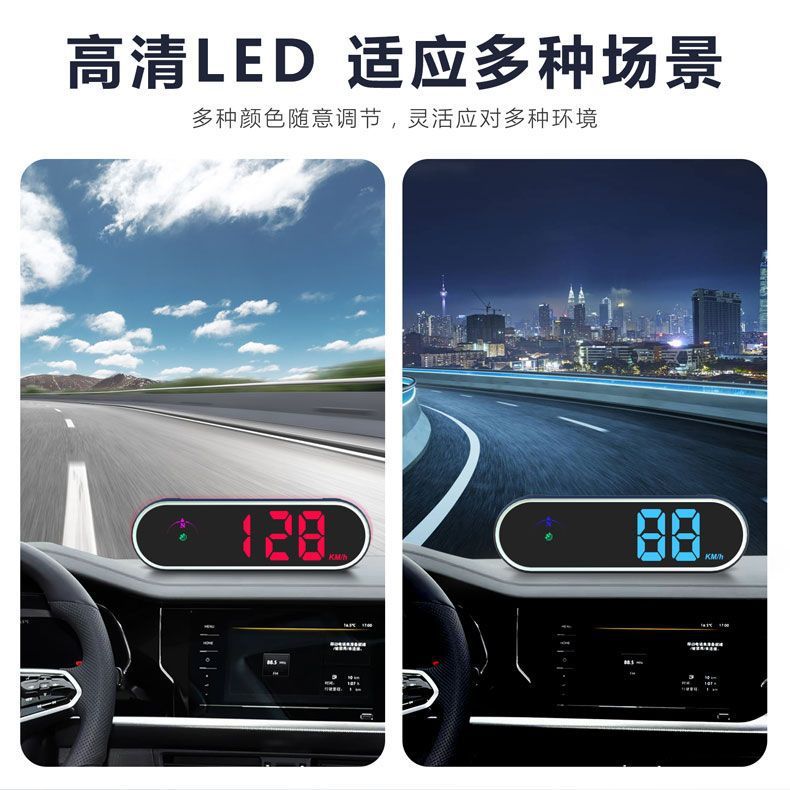 Car-mounted electronic dog head-up display with voice broadcast and Beidou car warning system