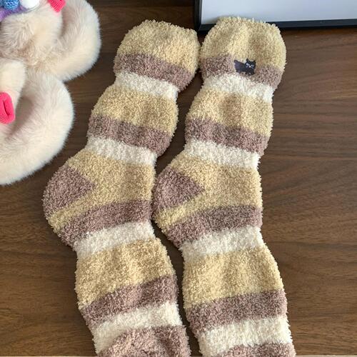 Winter coral velvet floor socks thickened mid-calf socks women's socks autumn and winter thickened winter socks cold-proof home socks