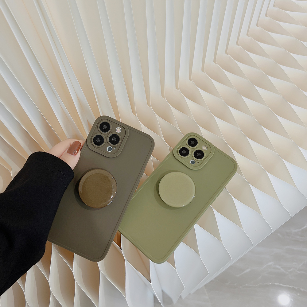Retro plain color iPhone14 Apple mobile phone case 14pro ma