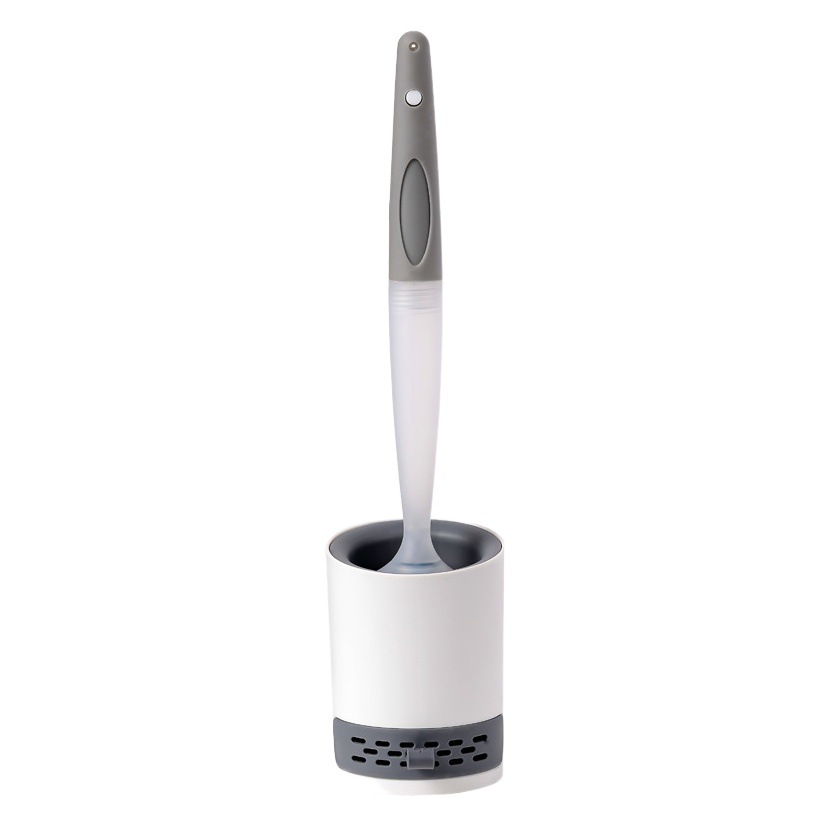 Liquid-adding Toilet Brush Soft Hair Silicone No Dead Angle Toilet Wall-mounted Water Spray Toilet Brush Toilet Washer Set
