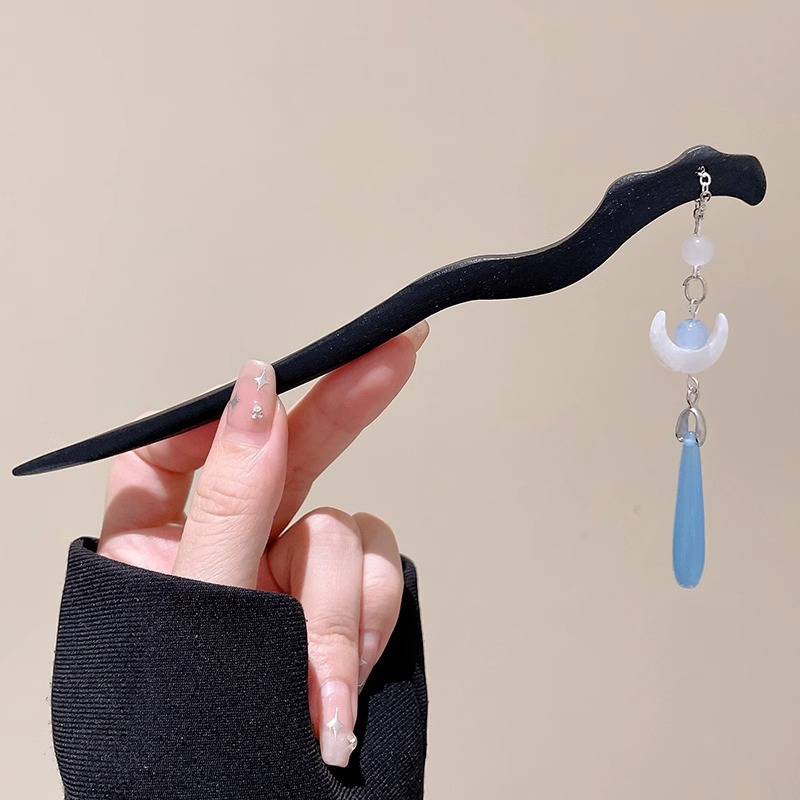 Orquídea de estilo antiguo broche de orquídea de franela nuevo estilo chino de primavera adornamiento de cabello temperamento disco broche de cabello simple broche nicho tocado