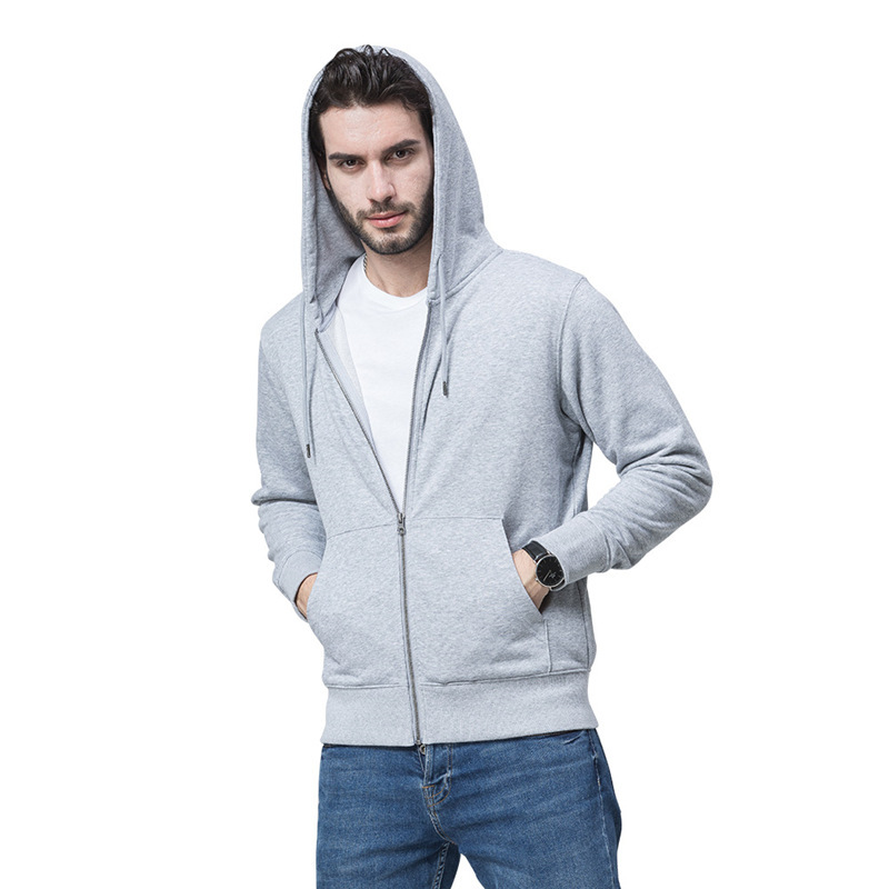 Cotton Fabric Type Wholesale Men's Simple Style Classic Style Solid Color Long Sleeve Men's Hoodies