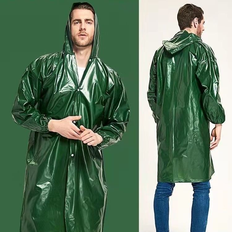 비옷 비 바지 세트 남성 성인 외주 분할 옥스포드 비옷 라이더 단일 긴 전신 비 보호