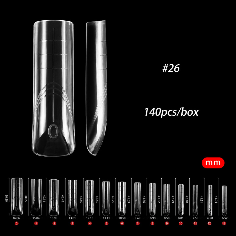 70/140片短猫爪水晶延长甲模快速光疗美甲水晶甲模多款式盒装|undefined