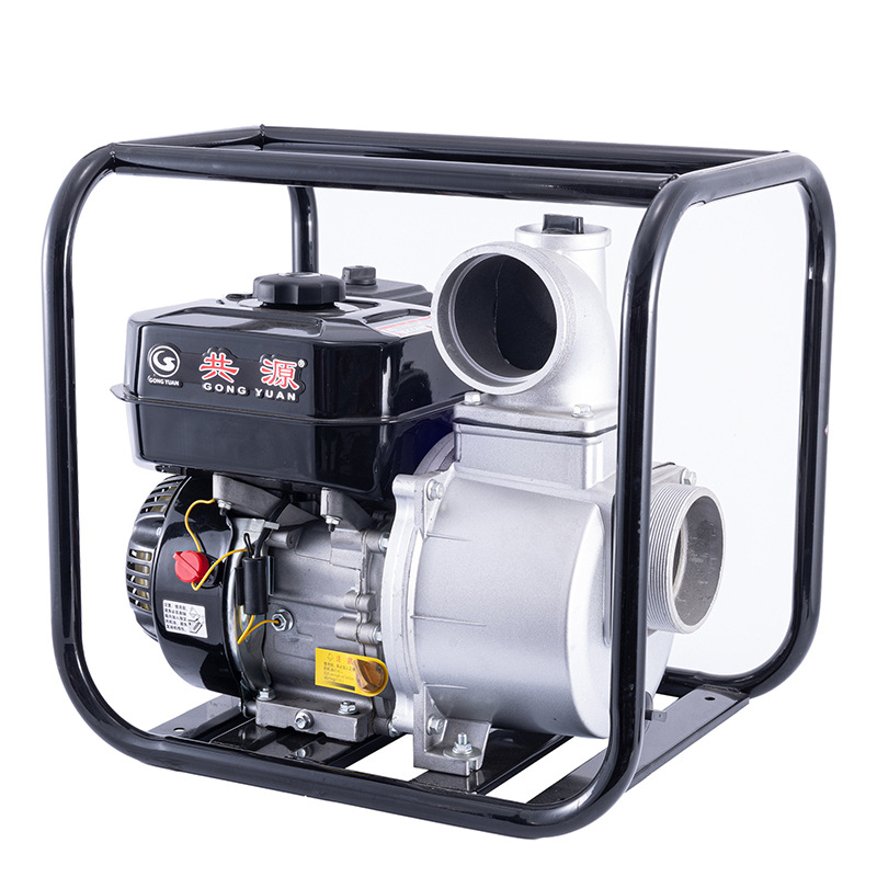 Bomba de agua para motor de gasolina, bomba de agua a alta presión, doble impulsor, bomba de motor de gasolina, bomba de agua puntual para riego agrícola, 2 pulgadas y 3 pulgadas