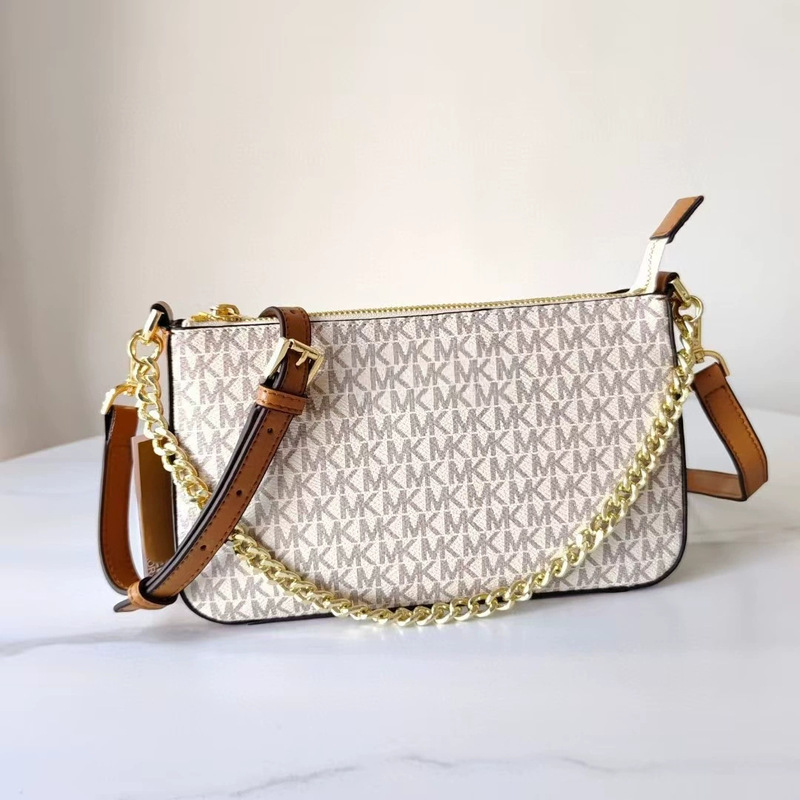 New Model Mk Monogram Shoulder Bag Crossbody Bag for Women, Fashionable Chain Mahjong Bag, Genuine Leather Cross-Border Small Square Bag New Model Mk Monogram Shoulder Bag Crossbody Bag for Women, Fashionable Chain Mahjong Bag, Genuine Leather Cross-Border Small Square Bag