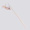 Factory spot new wooden rod teasing cat stick feather bell, mouse teasing cat stick interactive cat toy cat supplies