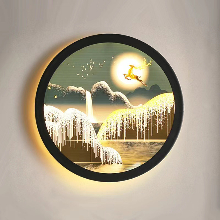 Zhongshan fábrica directa LED lámpara de pared nueva lámpara de mural chino simple lámpara de cabezal de cama lámpara de pasillo lámpara de escalera