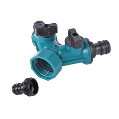 Factory wholesale with switch faucet Y-type three-way nipple connector with independent valve diverter three-way connector 