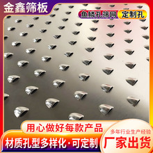 304不锈钢冲孔板 鱼鳞孔指甲孔冲孔板镀锌冲孔筛网洞洞板厂家